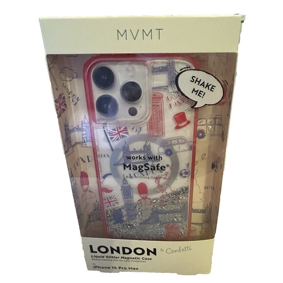 MVMT London & Confetti Liquid Glitter Magnetic Case Iphone 14 Pro Max  NEW - Picture 3 of 6